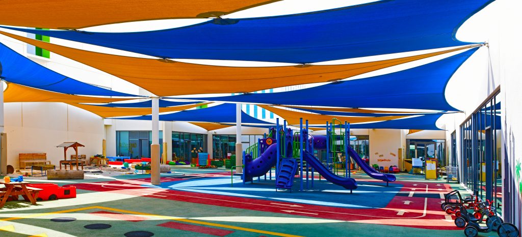 Zentraler Spielbereich an der GEMS Metropole School in Dubai