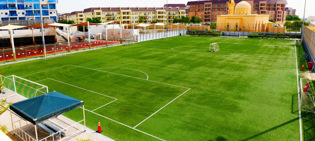Sport und Fußball an der GEMS Metropole School in Dubai sind wichtige Merkmale des Schulangebots