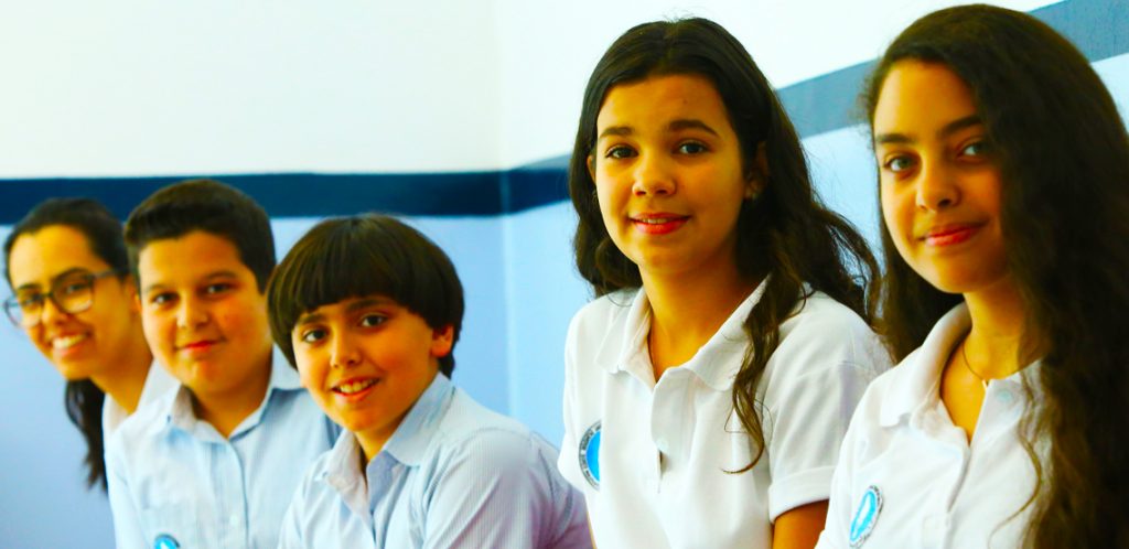طلاب في مدرسة نبراس الدولية في دبي