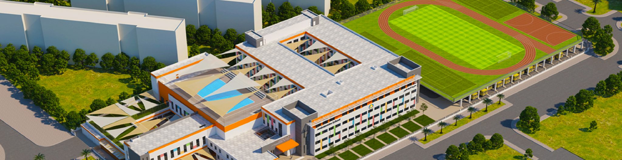 عرض افتتاح الحرم الجامعي الجديد لمدرسة أمباسادور دبي في سبتمبر 2018 في بوابة الخيل