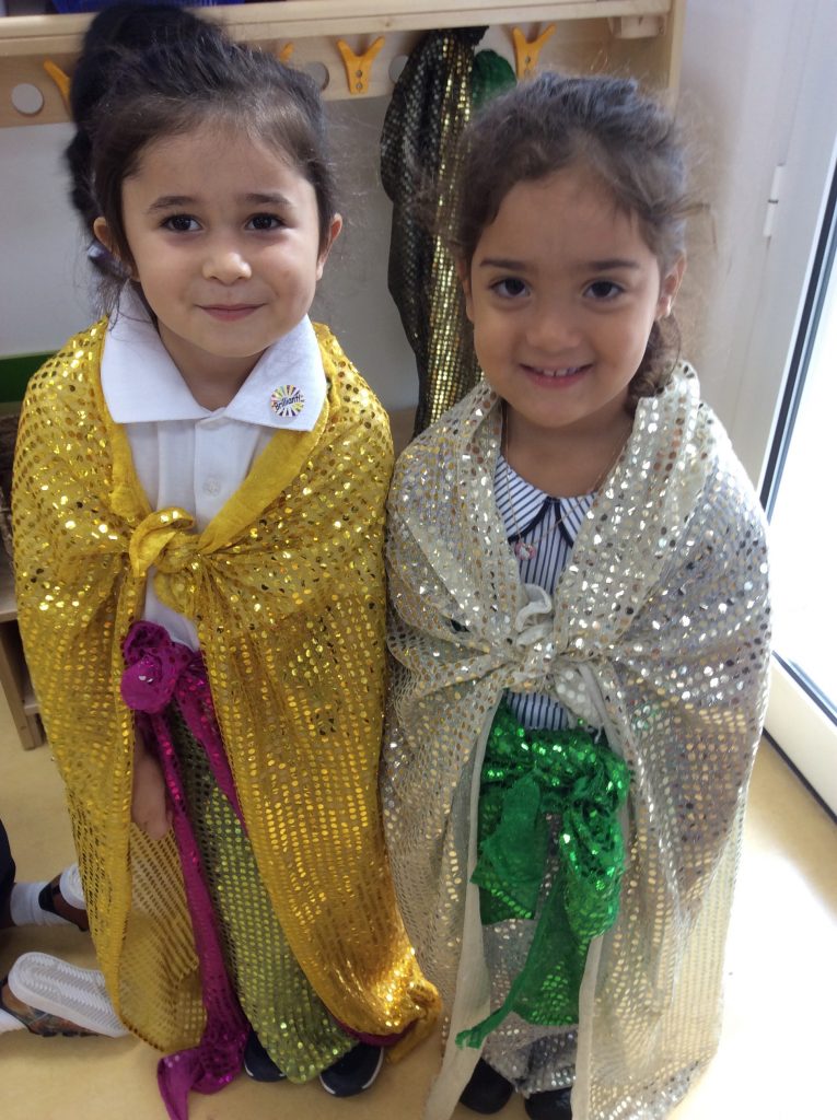 What a super start to school we love to dress up and make new friends! "We are best friend princesses"