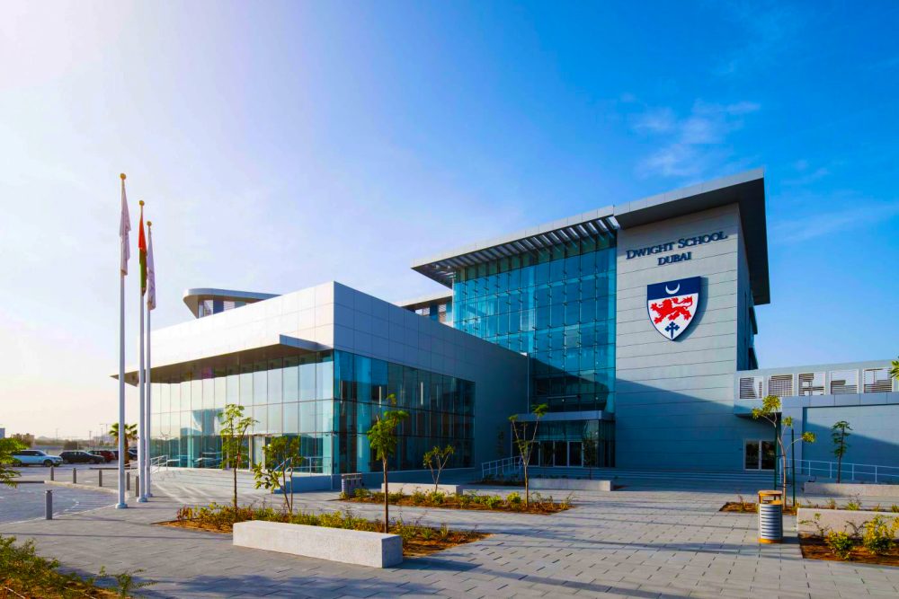Photograph of the new school and campus of Dwight School Dubai following its move in 2022