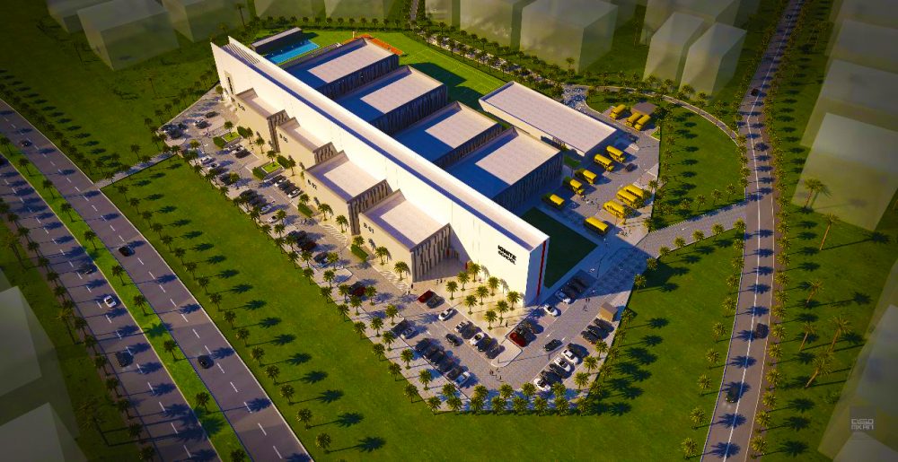 Photographic render of the new Ignite School opening in Dubai in 2018