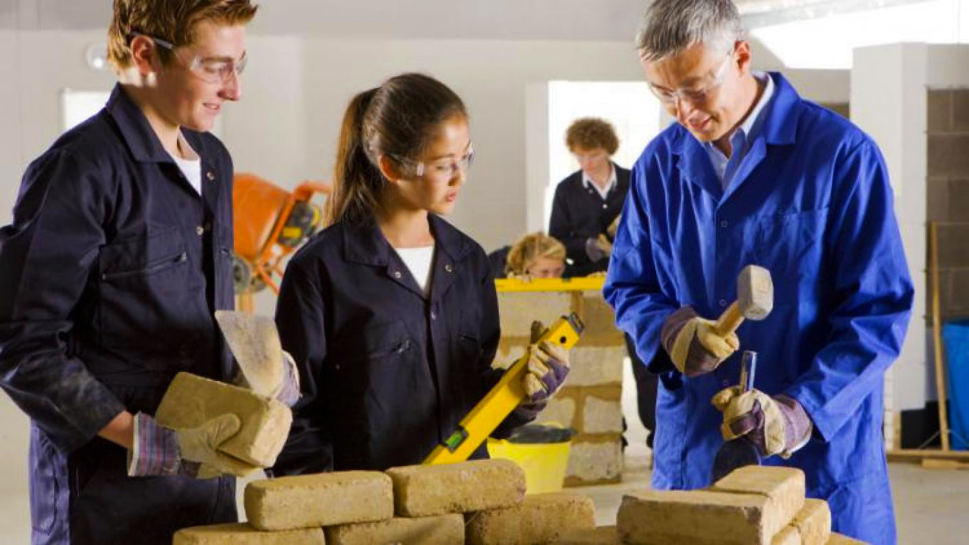 Image showing students studying for the new technical and vocational stream T Level qualification 