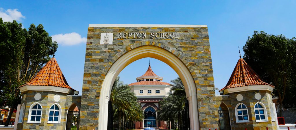 The parapets and drama of Repton School in Dubai match those of its UK counterparts with a UAE twist