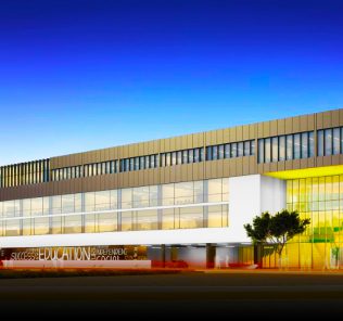 Exclusive architectural render of the new Arcadia Academy secondary school opening in Dubai in September 2020. Building comepleted in December 2019 and children are being welcomes from September 2019, initially at the Arcadia Preparatory School in Dubai for Year 7.