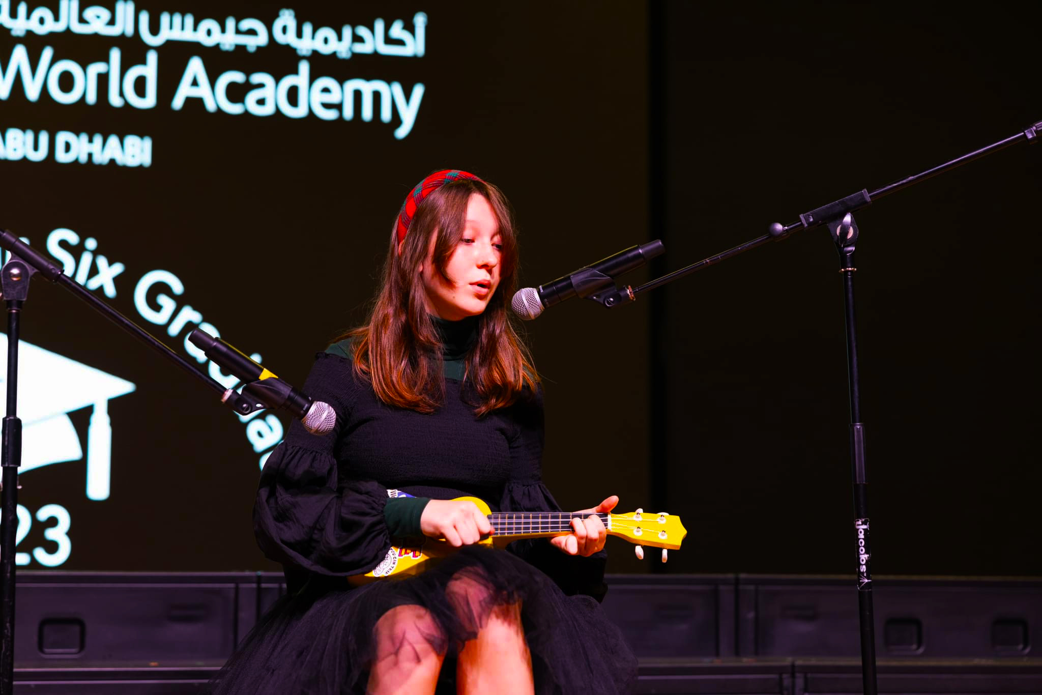 La música es un punto culminante del plan de estudios en GEMS World Academy en Abu Dhabi