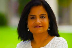 Photograph of Poonam Bhojani, CEO of Innventures Education and Founder of Dubai International Academy Emirates Hills - the first all-through IB school in Dubai