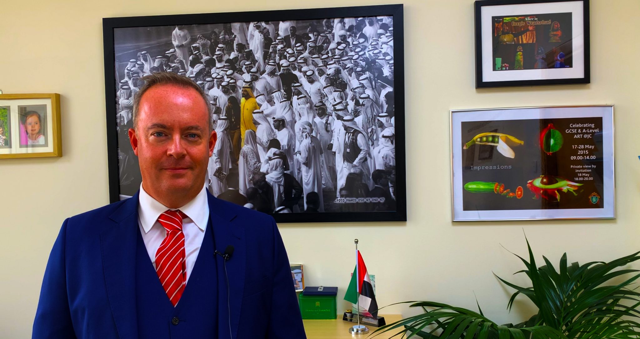 Foto von Simon O'Connor, neuer Direktor der Deira International School in Dubai, aufgenommen im August 2020 im exklusiven Gespräch mit SchoolsCompared.com