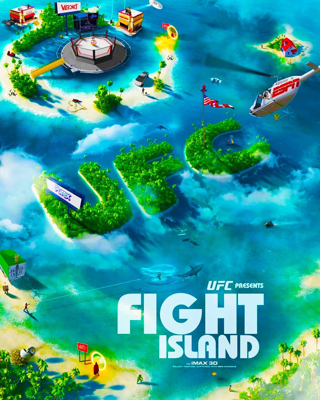 ملصق UFC Fight Island Abu Dhabi الحصري