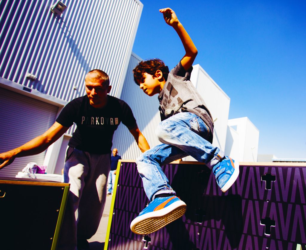 Schools Out! Top 25 Guide to What's On and What to Do in the Summer Holidays. Here children at PARKOUR DXB learn how to fly across buildings during the Summer holidays.