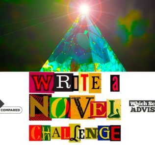 Write a Novel Challenge Lead Title Image showing the magic of turquoise