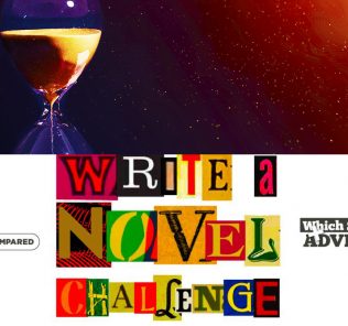 Schreiben Sie eine Novel Challenge-Illustration des Countdowns bis zum Ende der Welten