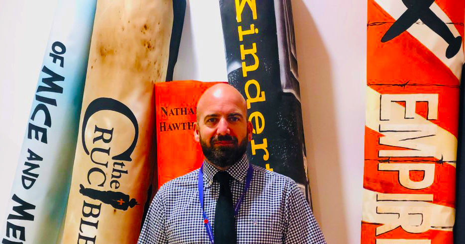 Photograph of Brian Horwell, Head of Secondary, at Safa British School in Dubai. Mr Horwell is leading the school through development of its IGCSE and A level curriculum development. This photograph was taken in November 2020.