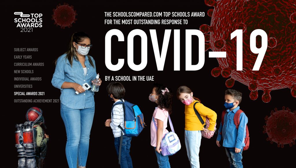 Top Schools Awards 2021 Hervorragendste Antwort auf Covid-19 in einem Schuleintrittsformular für die VAE