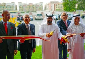 Sheikh Ahmed and Dr. Al Karam open the new Block A building at Indian High School Dubai