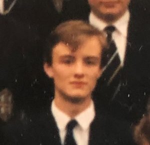 Foto des jungen Domic Cummins an der Durham School.