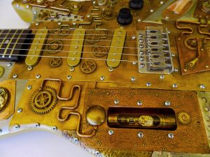 Picture of a STEAM influenced guitar. The Top Schools Awards 2023 for Best School for Music.