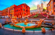 Scholarships for UAE students to study in Rome are available across Italy. Pictured - the beautiful Roma Piazzadi Spagna in Rome.