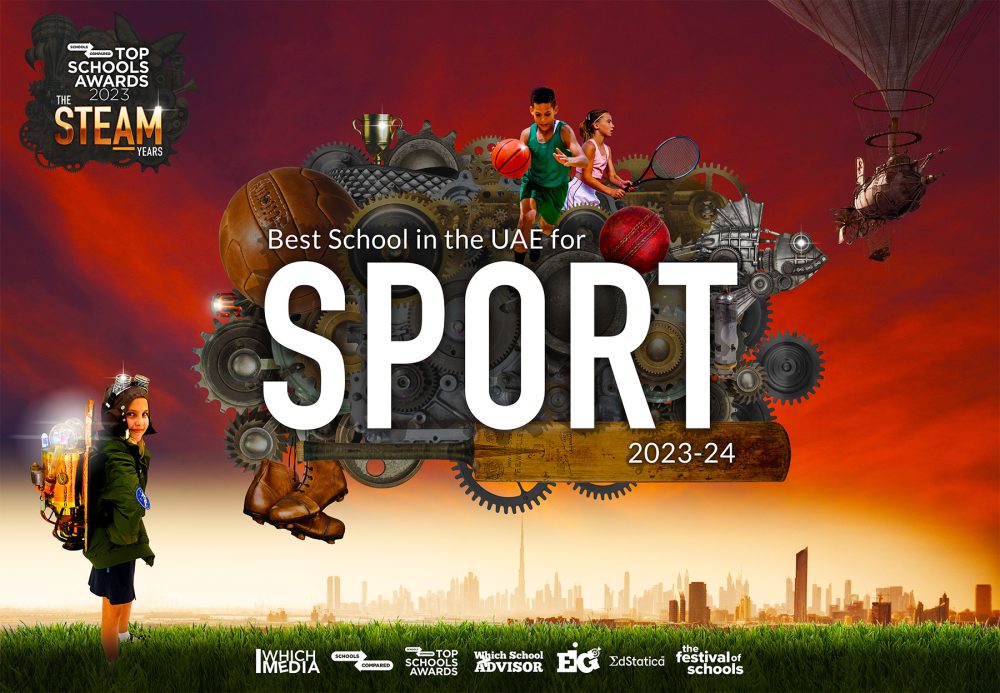 جوائز المدارس المقارنة لأفضل المدارس لعام 2023 لأفضل مدرسة في الإمارات العربية المتحدة عن نماذج الدخول الرسمية للرياضة