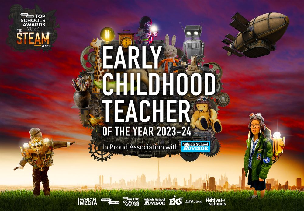 جوائز أفضل المدارس 2023. جائزة معلم الطفولة المبكرة للعام في الإمارات العربية المتحدة.