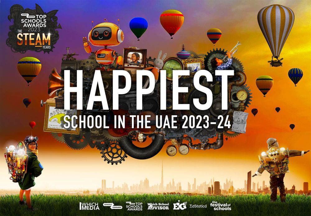 Award for the Happiest School in the UAE. The Top Schools Awards 2023 - 24.