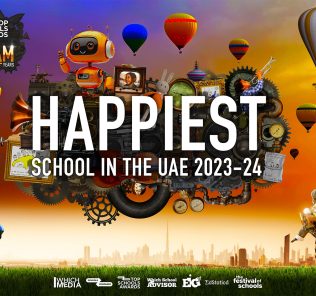 Award for the Happiest School in the UAE. The Top Schools Awards 2023 - 24.