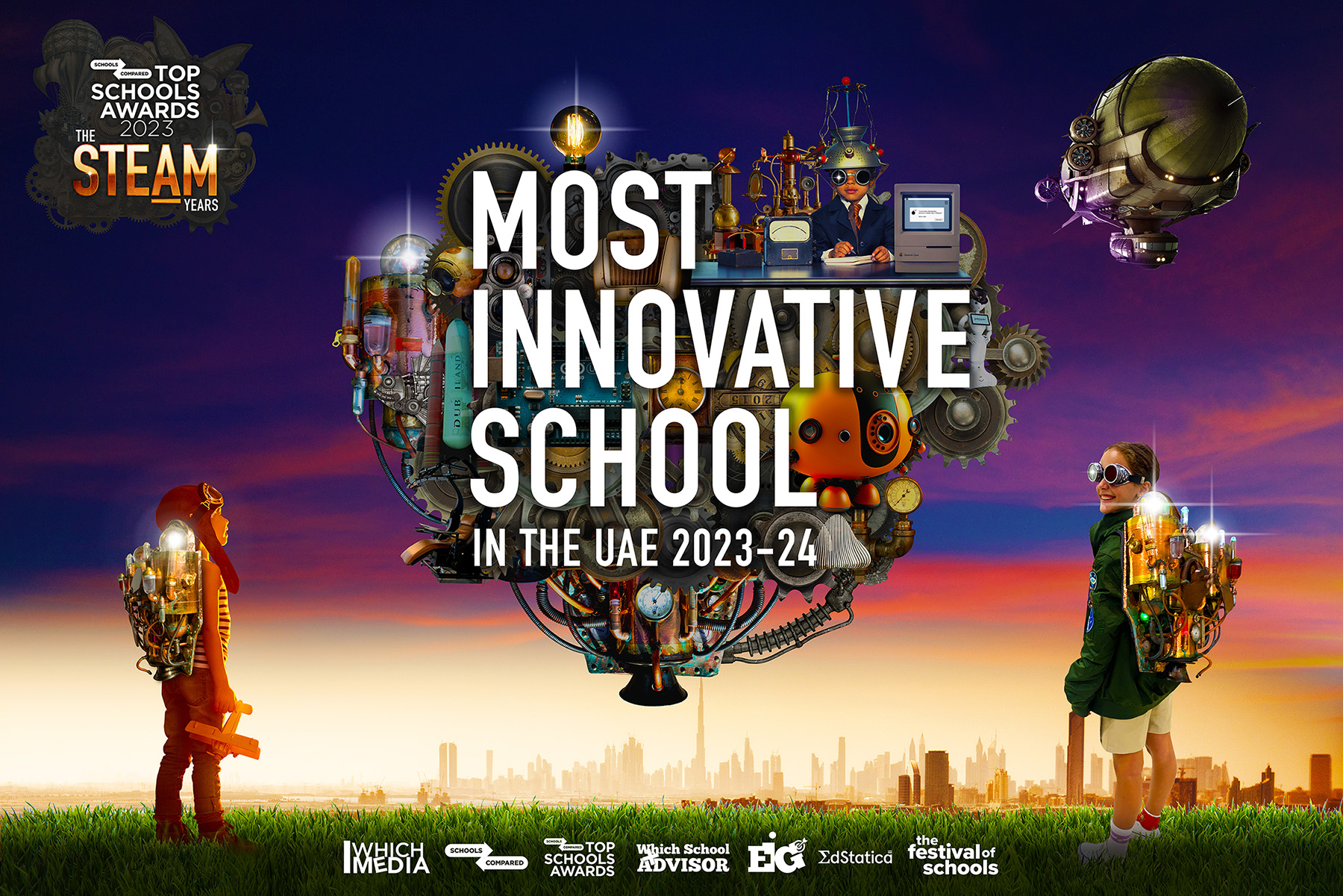 Auszeichnung für Innovation. Innovativste Schule in den VAE. Auszeichnungen der besten Schulen 2023