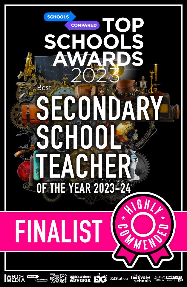 Secondary School Teacher of the Year. Top Schools Awards 2023 - 2024