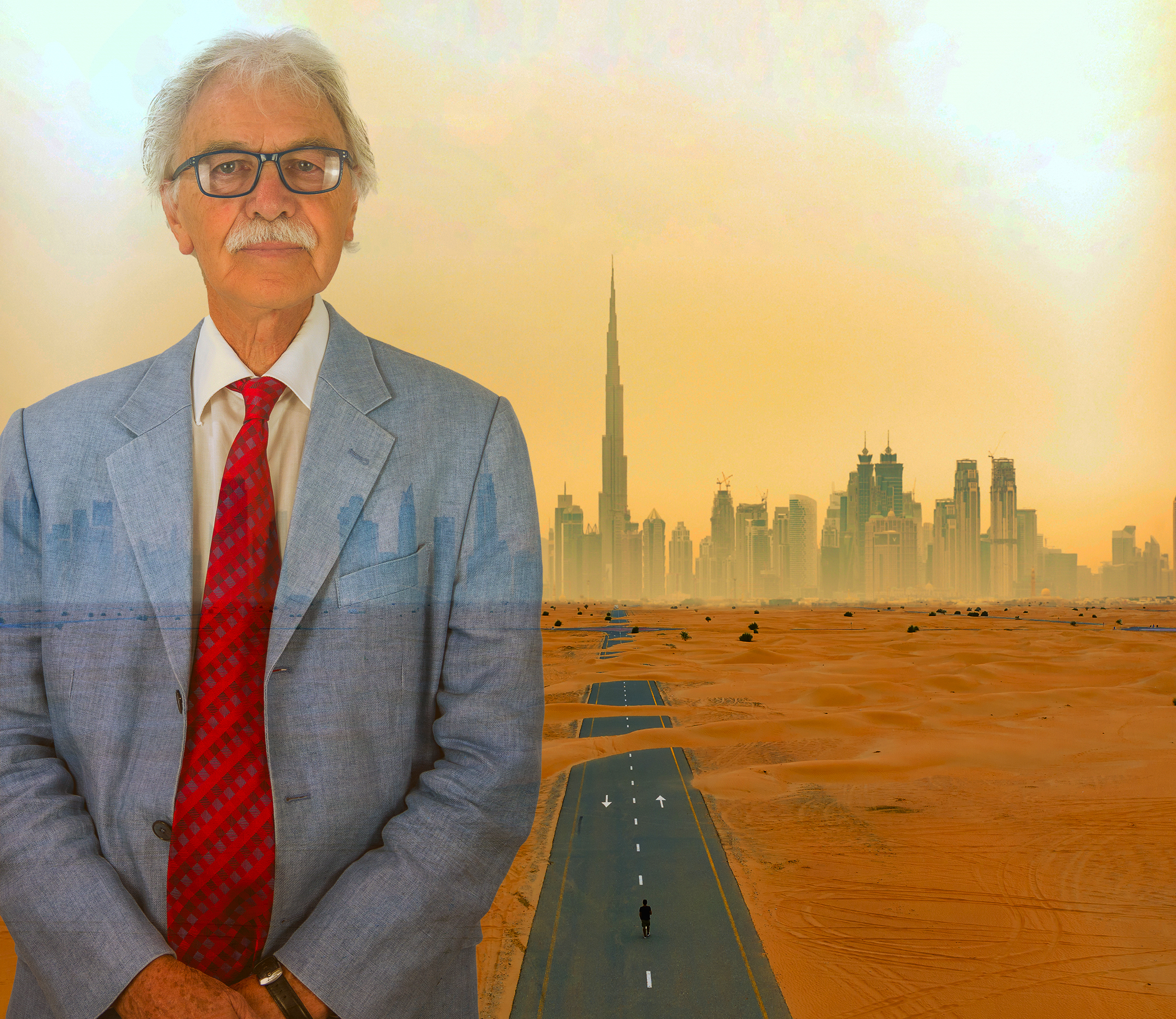 Der Gründer von Brian Johnson, GAJ Architects, gewinnt den Outstanding Contribution to Architecture Award beim The Top Schools Award für die Architektur der Bildungsgeschichte in den Emiraten mit Licht.