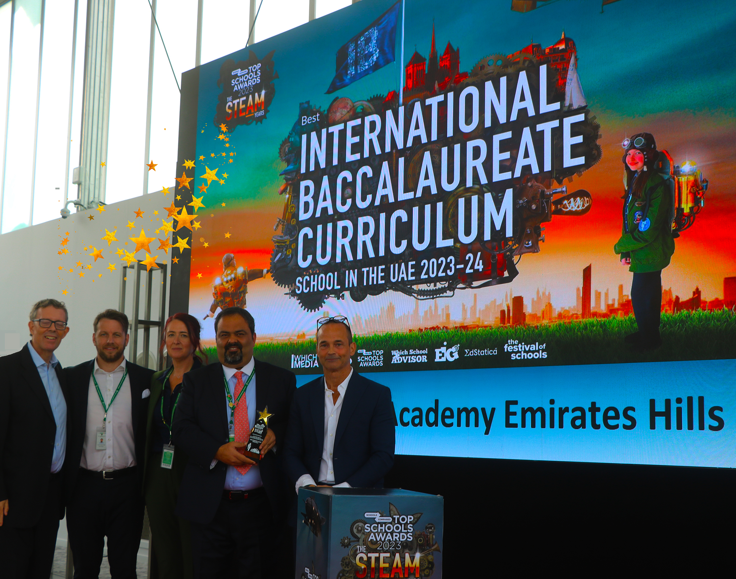 Der Top Schools Award für die beste IB-Schule in den Emiraten wurde an die Dubai International Academy verliehen