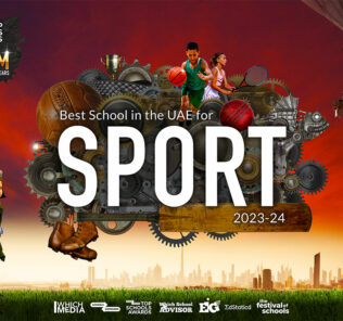 يتم تقديم جائزة أفضل المدارس لأفضل مدرسة رياضية في دولة الإمارات العربية المتحدة إلى كلية برايتون دبي
