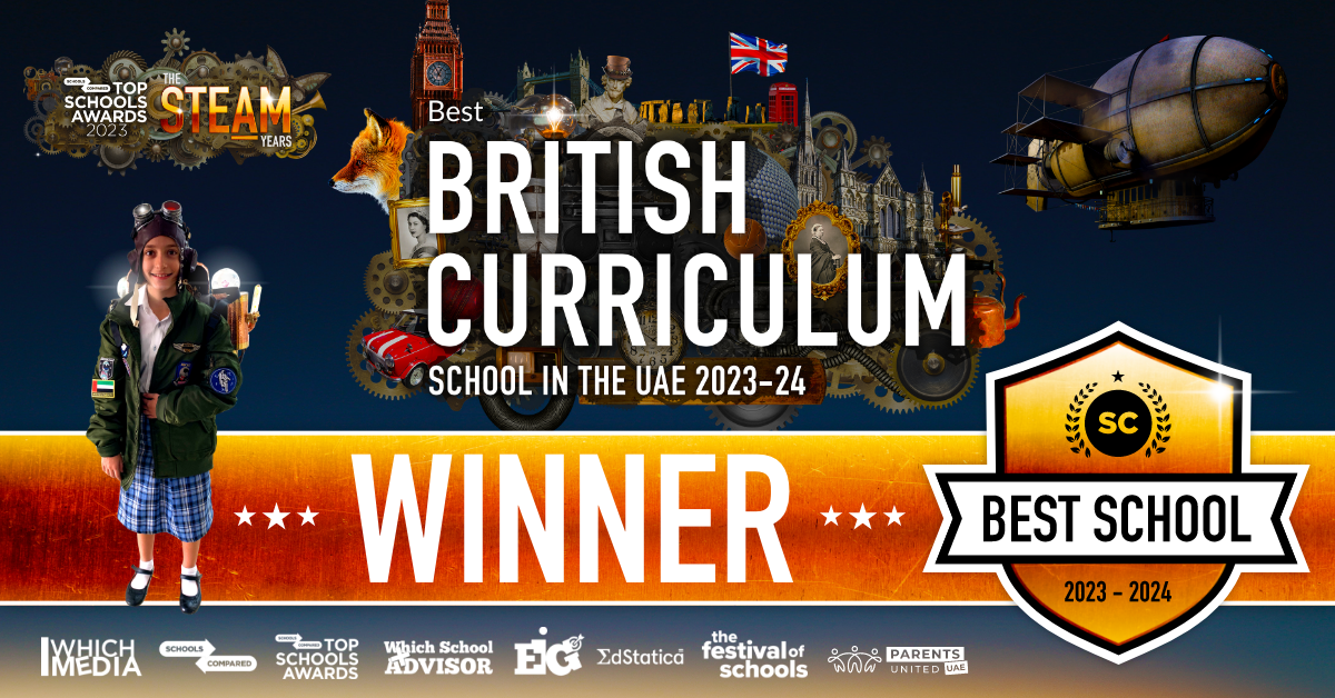 Auszeichnung als beste britische Schule bei The Top Schools an die British School Al Khubairat in Abu Dhabi