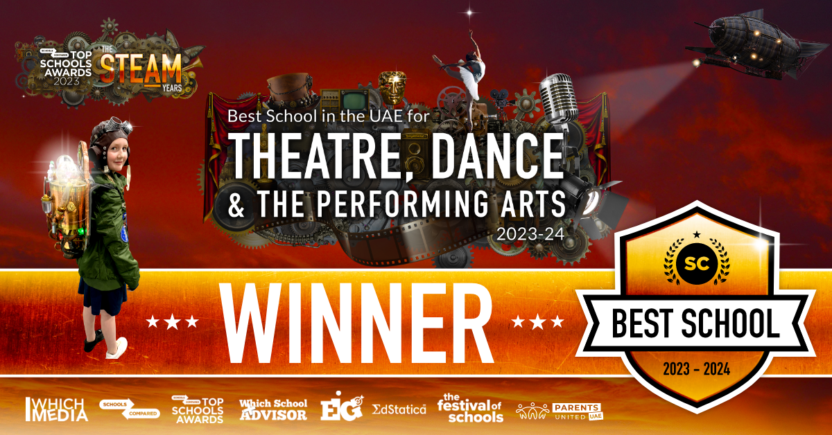Die beste Schule für Theater, Tanz und darstellende Kunst bei den Top Schools Awards 2023–2024 wurde an die Dubai British School Jumeirah Park verliehen