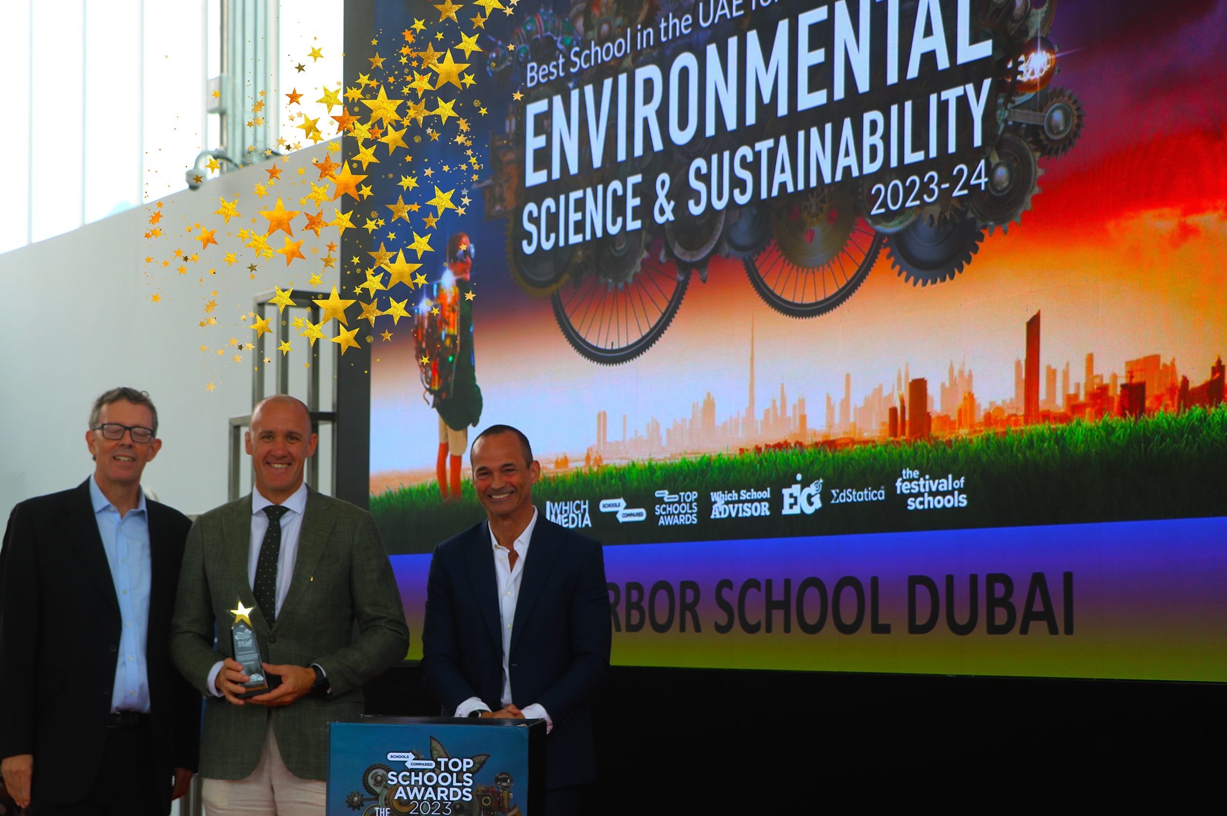 Die Arbor School Dubai wurde bei den Top Schools Awards 2024 mit dem Preis als beste Schule für Umweltwissenschaften, Nachhaltigkeit und Ökokompetenz ausgezeichnet