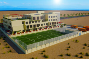 Renders of the new Victory Heights Primary School City of Arabia, which is due to open in 2025, subject to KHDA approval